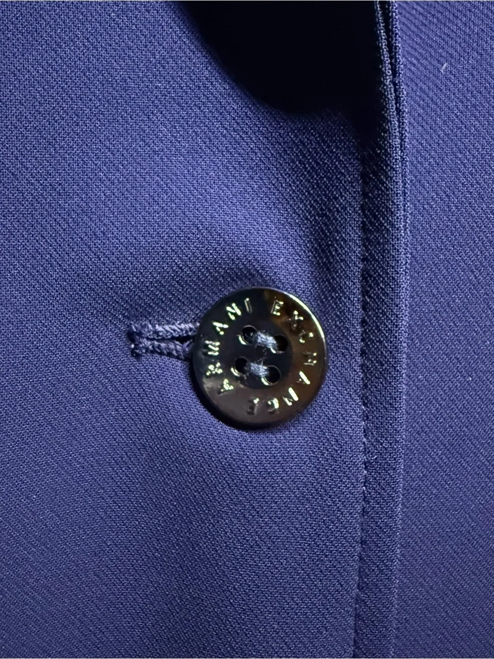 Armani Exchange Women's Deep Navy Single-Button Blazer